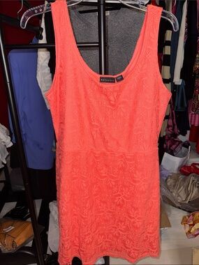 Metaphor Coral Lace Tank Dress